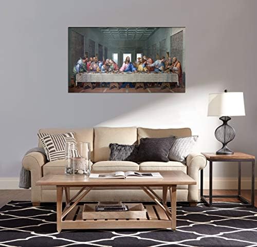 הסעודה האחרונה קיר תפאורה על ידי על ידי לאונרדו דה וינצ 'י ציור הדפסת-20 איקס 40 ארוך תמונות פוסטר