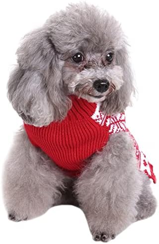 סוודרים של כלבים צוואר גולף גולף סוודר כלבים קטנים סרכי סרוג בגדים כלבים חמודים סוודר חיות מחמד