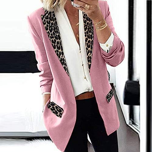 MGBD Diyago Leopard Blazer Cardigan לנשים אופנה חליפה מזדמנת מעילי דש אור וינטג 'אלגנטי קלאסי רשמי.