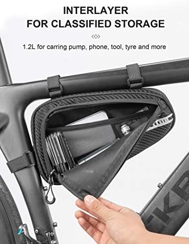 שקית אופניים משולש אופניים שקית אחסון אופניים שקית כיס מסגרת אופניים לאופני אופניים אופניים אופניים