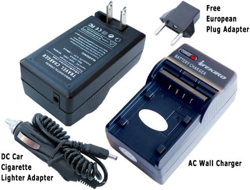 ערכת מטען סוללות לרכב של ITEKIRO AC DC עבור Panasonic CGA-S005 + ITEKIRO 10 ב -1 USB כבל טעינה