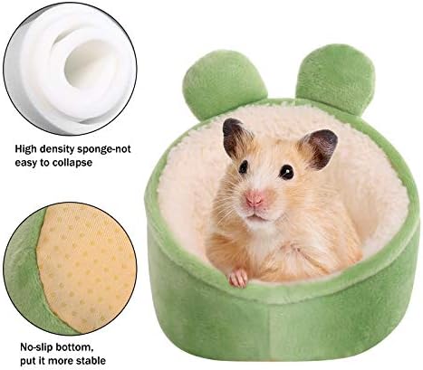 Sawmong Agmster Mini מיטה, חיות מחמד קטנות וחמות בעלי חיים מצעי בית, ספת כותנה קלה עבור אוגר גמד