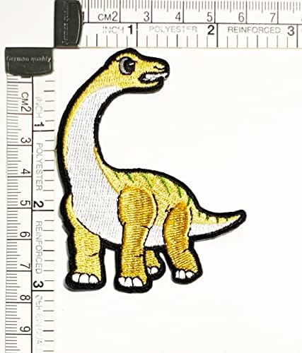 קליינפלוס 3 יחידות. אפטוזאורוס דינוזאור תיקון מלאכות אמנויות תפירת תיקון קומיקס קריקטורה רקום ברזל על לתפור