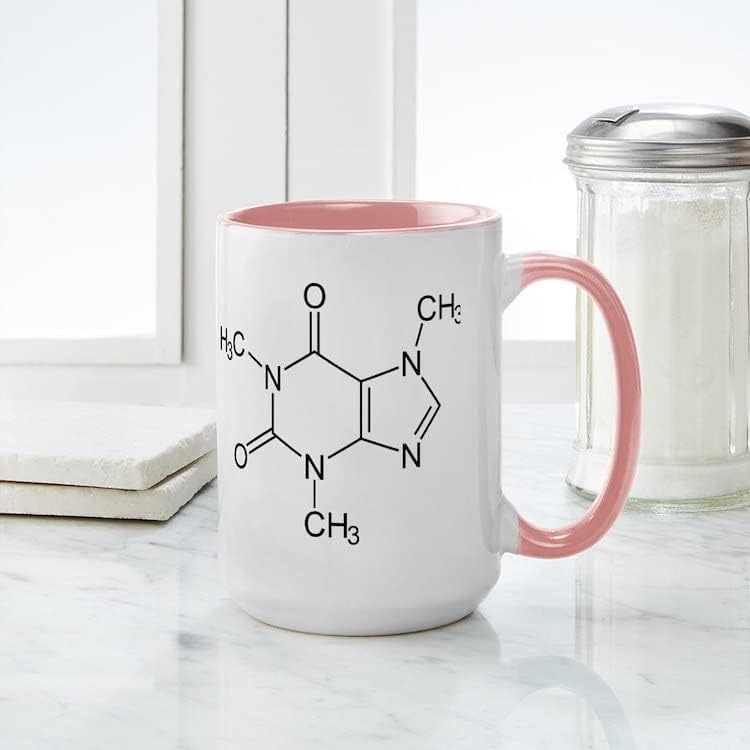 קפה קפאין מולקולת ספל קפה קרמיקה, כוס תה 15 גרם