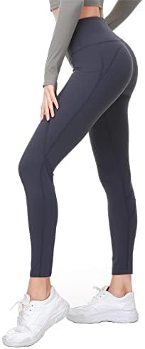 רטבס יוגה מכנסיים לנשים עם כיסים גבוהה מותן חותלות אימון ריצה חותלות בטן בקרת רשת צועד