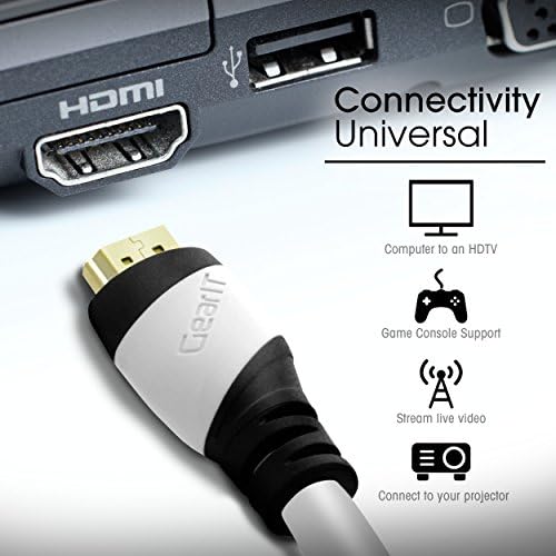 כבל HDMI 3 ft, Gearit 10-Pack Pro Series HDMI 2.0 כבל 3 רגל 3 רגל מהירות גבוהה תמיכה 4K 60Hz / 1440p 144Hz