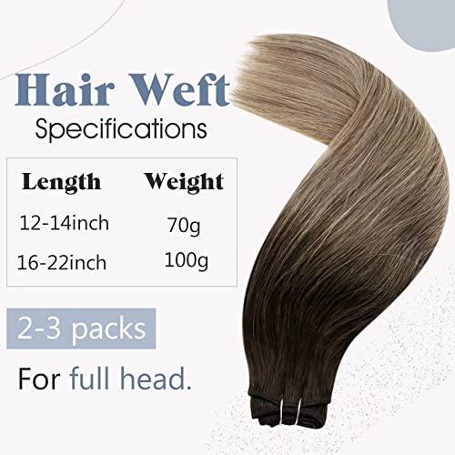 קלנוער חבילה אחת ערב שיער הרחבות אמיתי שיער טבעי וחבילה אחת קלטת שיער טבעי הרחבות צבע חום אומברה 2618 16