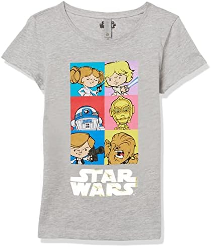 חולצת טריקו גרפית גדולה של בנות מלחמת הכוכבים-לוק, ליה, אר2ד2