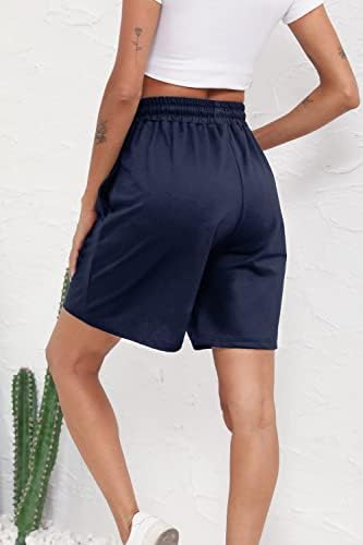 מכנסיים קצרים של מכנסי ברמודה לנשים אדיגי מכנסיים קצרים עם כיסים עם מכנסי מכנסיים קצרים מזדמנים מכנסי