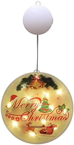 אורות צבעוניים, חלונות חג מולד, אורות דקורטיביים בחנות, אורות כוס יניקה בחדר, אורות תלויים בסוללה,