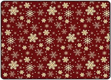 Xollar רך שטיחים גדולים לילדים משתלת רכה זוחלת תינוקות משחקים מחצלת זהב אדום פתיתי שלג שטיח לחדר