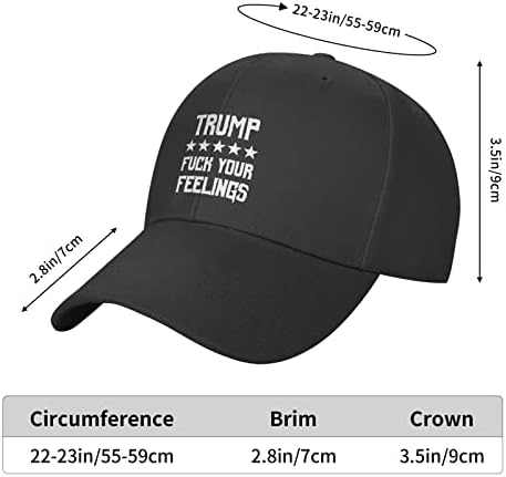 GHBC 2024 לזיין את רגשות הטראמפ שלך מבוגרים כובע בייסבול נשים סנאפבק כובע מתכוונן גבר אבא כובע