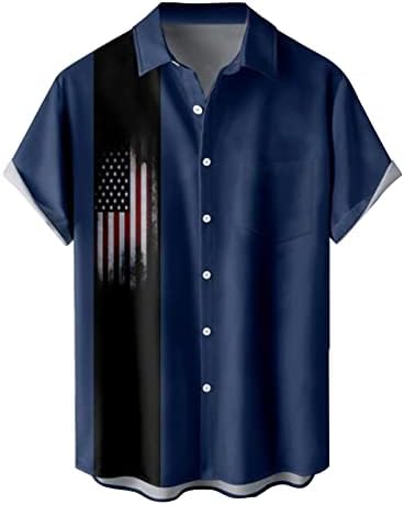 חולצות באולינג של Zddo Mens, 2022 גברים חולצה הוואי שרוול קצר כפתור גרפי של צמרות חוף מזדמנים כושר רגוע