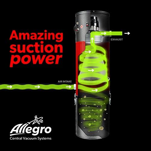 Allegro MU4200 יחידת כוח ואקום מרכזית קלאסית 3,000 מטרים רבועים בבית מיוצרים בקנדה