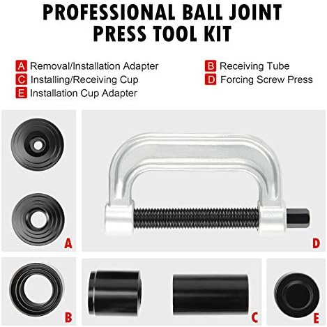 ערכת כלים לסרת משותף של OMT Ball Pression & U עם מתאמי 4x4 וכלי פריקת פיתול עם מסגרת C ומוט ברורים