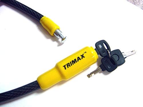 Trimax TQ1532 Trimaflex משולב מנעול כבלים מקשים, צהוב / שחור,