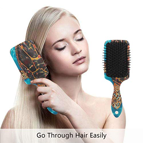 מברשת שיער של כרית אוויר של VIPSK, צב צבעי מים צבעוני צבעוני צבעוני, עיסוי טוב מתאים ומברשת שיער