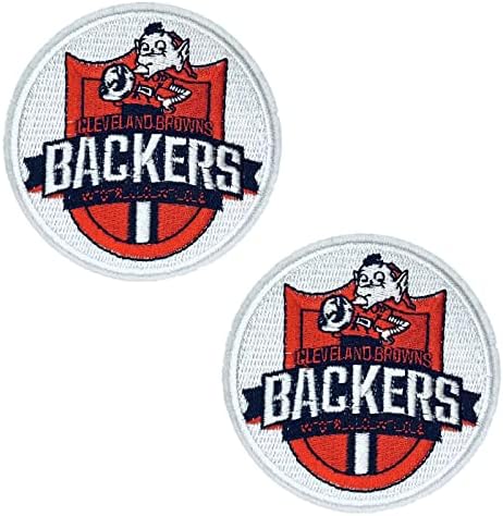 תוספות 2 יחידות קליבלנד קבוצות רוגבי פופולריות לוגו של מועדון האוהדים ברזל על תפירה על טלאי רקום לג'קטים