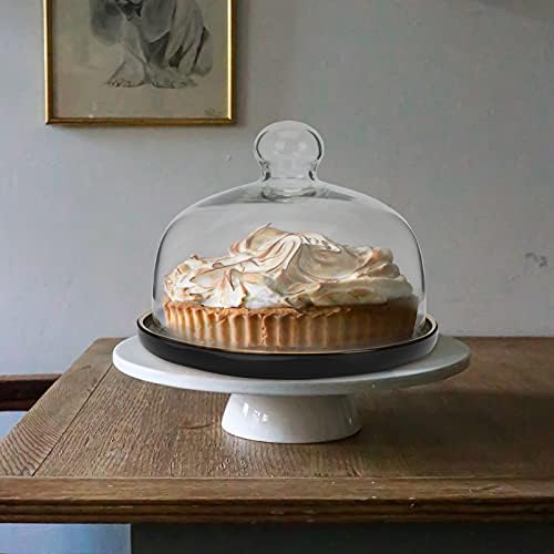 גנרי קוקי מגש עוגת סטנד עם זכוכית כיפת מכסה כיסוי קרמיקה מגש הגשה חתונה עוגת עוגת גבינת מגש הקאפקייקס