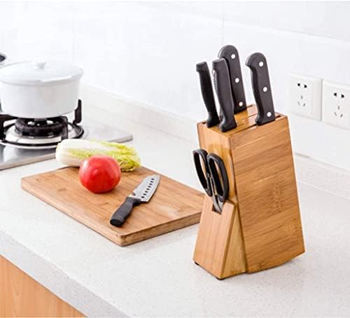 עץ סכין מחזיק-רב תכליתי סכין מחזיק עבור מטבח סכין אחסון מתלה ללא סכין סכין בלוק