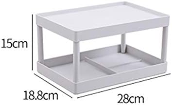 אחסון תיבת שולחן עבודה 2 שכבה אחסון מגש רב-פונקציה ביתי ציוד משרדי פלסטיק