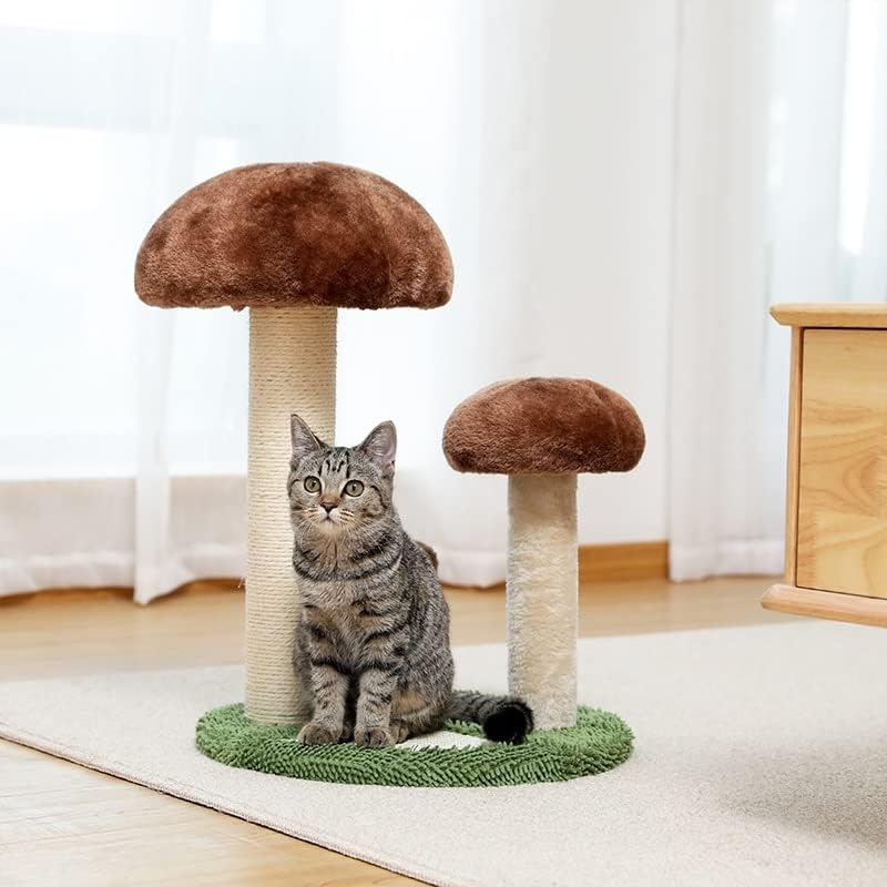 גרט חגיגי חתול גרוד קקטוס עץ מגדל עם סיסל חבל חתול טיפוס מסגרת עם חג המולד קישוט