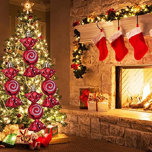 קישוטי ארנב קרמיקה תליון סוכרייה על מקל קישוט לחג המולד ממתקים תליון עץ אבזרים