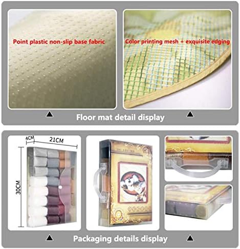 ערכת סרוגה שטיח צלב תפר ערכות עבור עשה זאת בעצמך דפוס ספה כרית כיסוי שטיח ביצוע ערכות למתחילים שטיח חוט,, 52