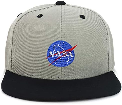 CRAMINCREW הילד הקטן של נוער NASA תיקון תיקון שטוח שטר סנאפבק כובע בייסבול 2 טון