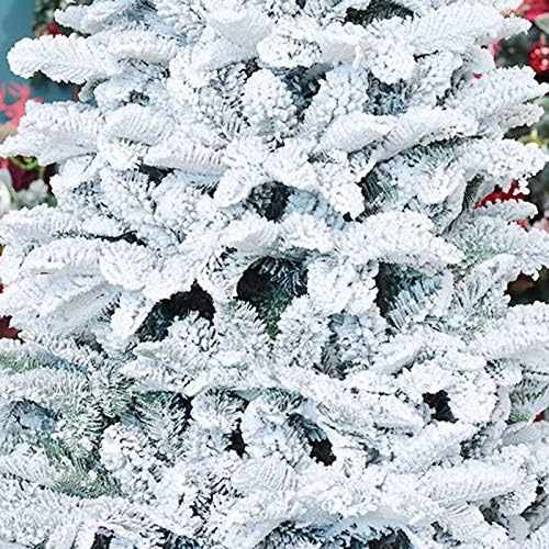 יומו שלג מלאכותי נוהר עץ חג המולד, בית חווה כפרי חג המולד עץ אורן עץ אוטומטי עם עמדת מתכת עצים לחג