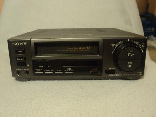 וידאו Sony Hi8 EV-C100 NTSC מקליט קלטת קלטת מגנטוסקופ