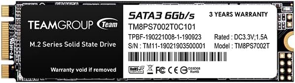 קבוצת צוות MS30 256GB עם מטמון SLC 3D NAND TLC M.2 2280 SATA III 6GB/S כונן מצב מוצק פנימי SSD