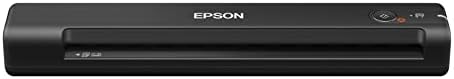 כוח עבודה של Epson ES-60W סורק מסמכים נייד נייד נייד לנייד למחשב ומחשב BLACK, Small & Workforce ES-50 סורק מסמכים