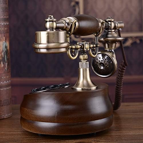 זמטאק אירופאי עץ עתיק טלפון רטרו רטרו אופנה משק בית טלפונים קישוט