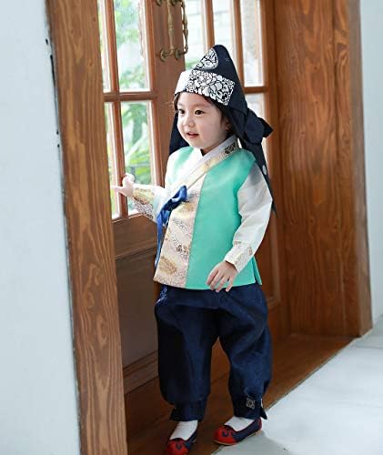 Hanbok Boy Baby Baby Korea בגדים מסורתיים יום הולדת ראשון Dohl Dolbok 1-8 גילאי טקס מסיבה