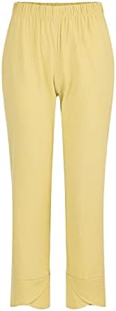 מכנסי פשתן של קינגטובאג לנשים מכנסיים כותנה כותנה קז'ון נשים נשים מכנסיים