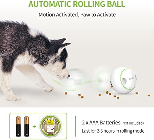 פטג'יק כדור כלבים אינטראקטיבי כדור, פינוק אוטומטי המחלקה צעצועי כלבים מזין איטי, צעצועי פאזל