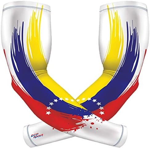 שרוולי זרוע ונצואלה, שרוולי ספורט RCP, גודל M דחיסה שרוולי הגנה מפני השמש לכיסוי זרוע